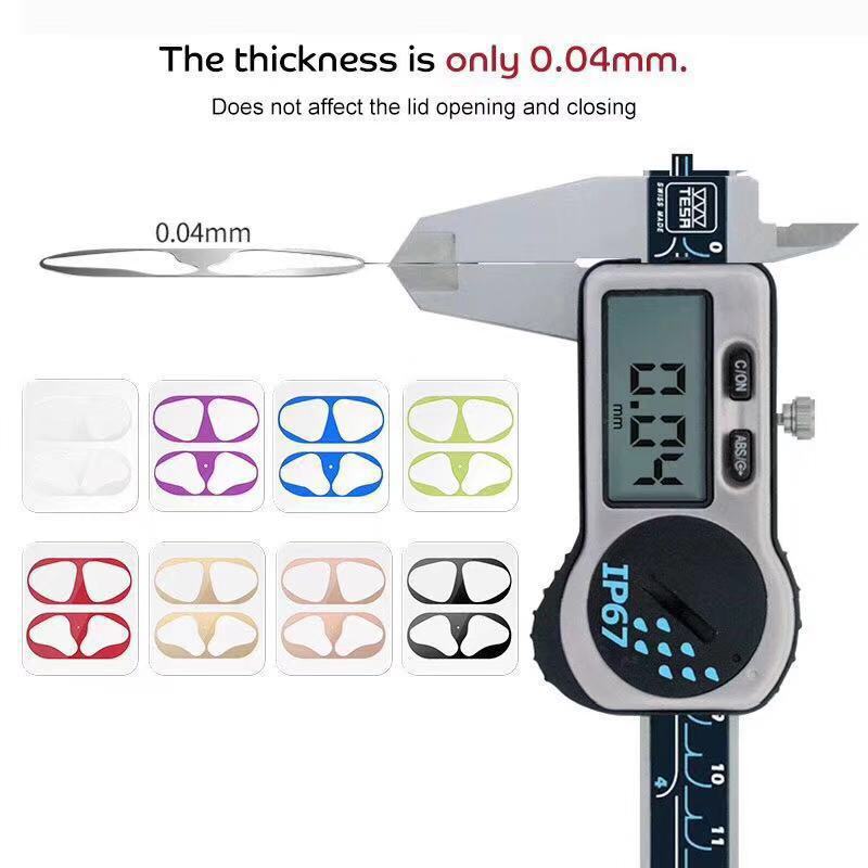 Airpods pro Sticker Creative Stylish Apple Wireless Bluetooth Headphone Box protective Shell Cover Dustproof Film