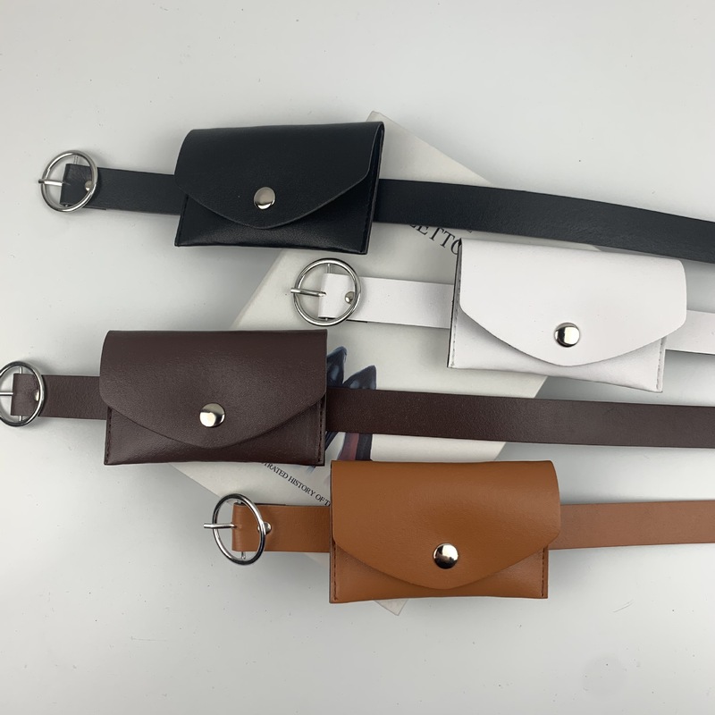 Dress Belt Women's Summer Women's Jeans Decorative Belt Round Buckle Simple Fashion Bag Belt