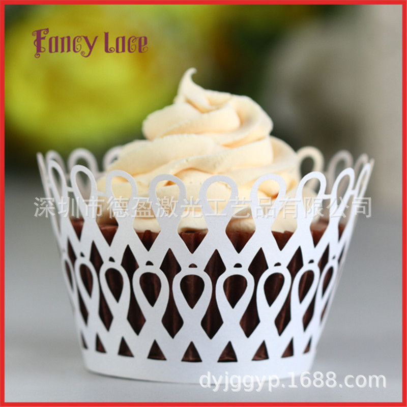 激光镂空蛋糕围边纸 马芬杯子装饰纸花边 厂家直销发货烘焙装饰品