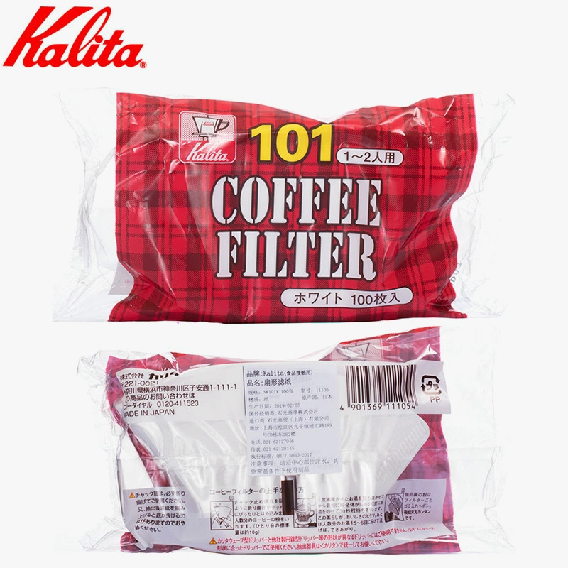 Оригинальная японская Kalita ручная кофейная фильтровальная бумага 101/102 зонтикообразная бумага отбеленная 100 таблеток