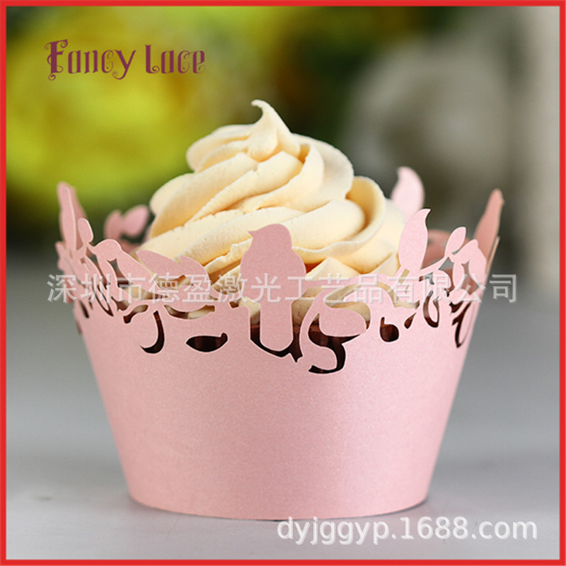 生日节日图案镂空 蛋糕纸围边厂家批发 个性蛋糕围边 插边包装纸