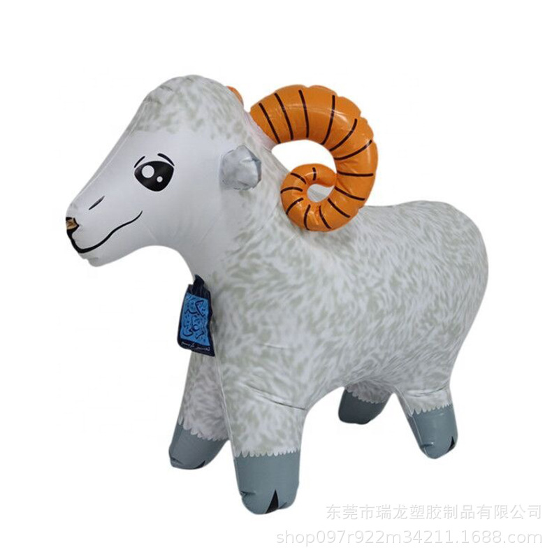 批量生产 充气羊 充气美羊羊 充气公仔羊 充气pvc绵羊 玩具