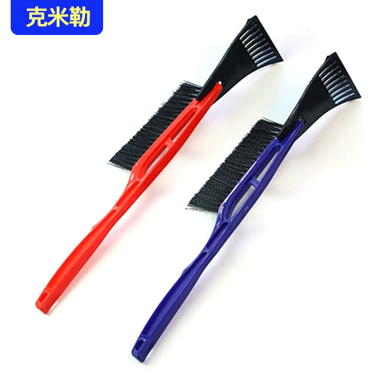 Многофункциональная лопата для снега два в одном, длинная ручка с щеткой, инструменты для защиты автомобильных стекол от обледенения, размораживания и уборки снега, зимние принадлежности