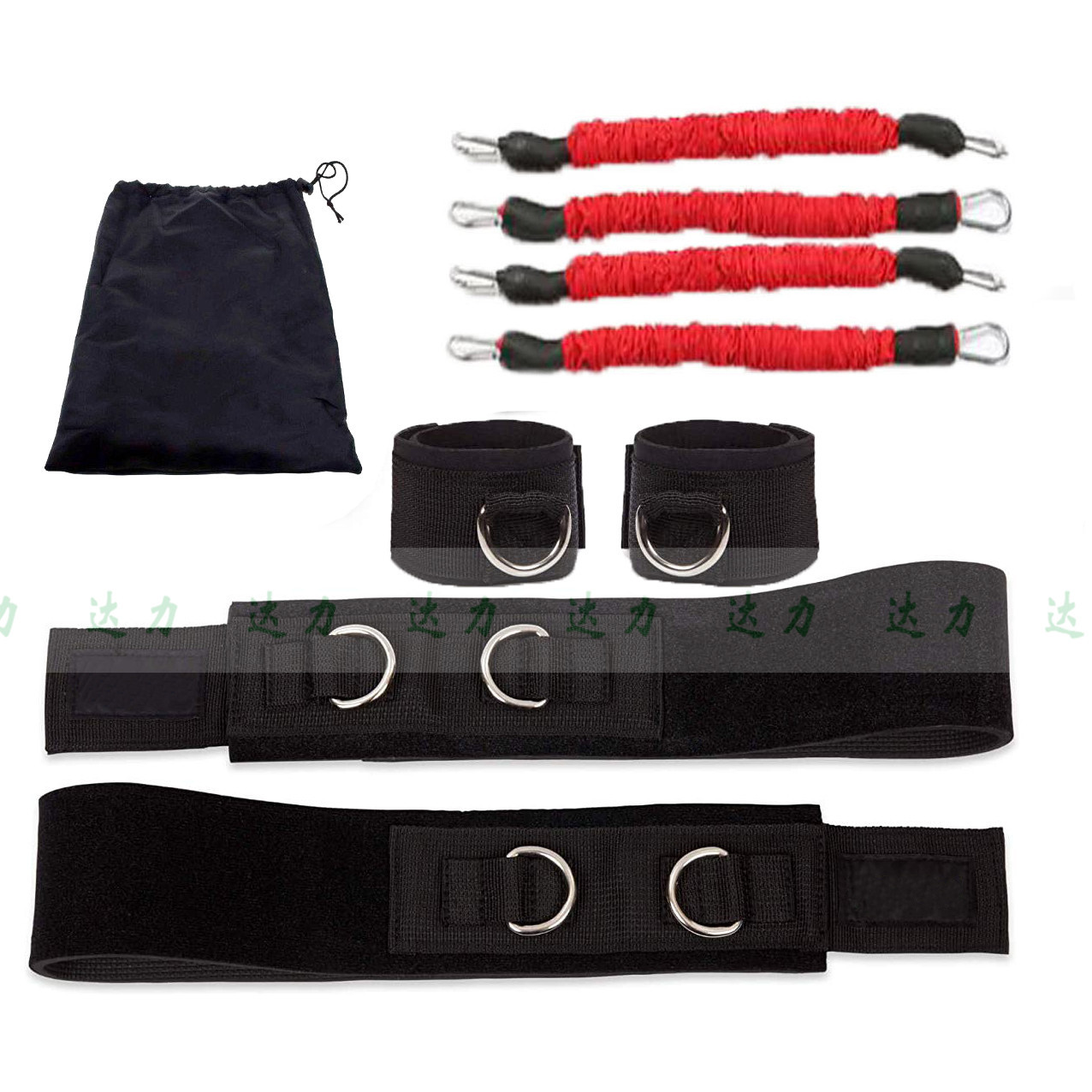 Entrenamiento de velocidad y agilidad pierna resistencia banda taekwondo kick entrenamiento de fuerza Fútbol corriendo entrenamiento de resistencia