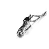 Necklace stainless steel hip-hop style, pendant, accessory, sweater, chain