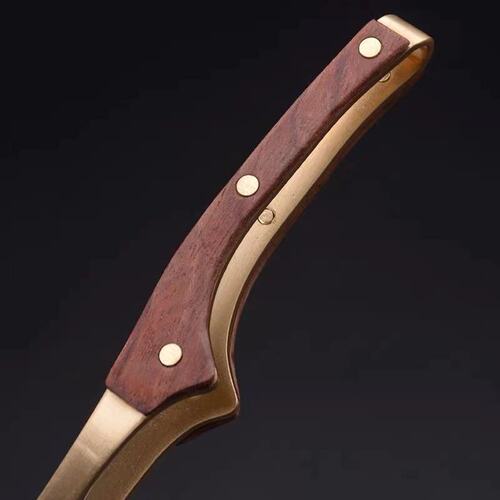 Pure copper ebony solid wood tea clip household tea leaf clip tea cup clip kung fu non-slip metal tweezers tea set accessories