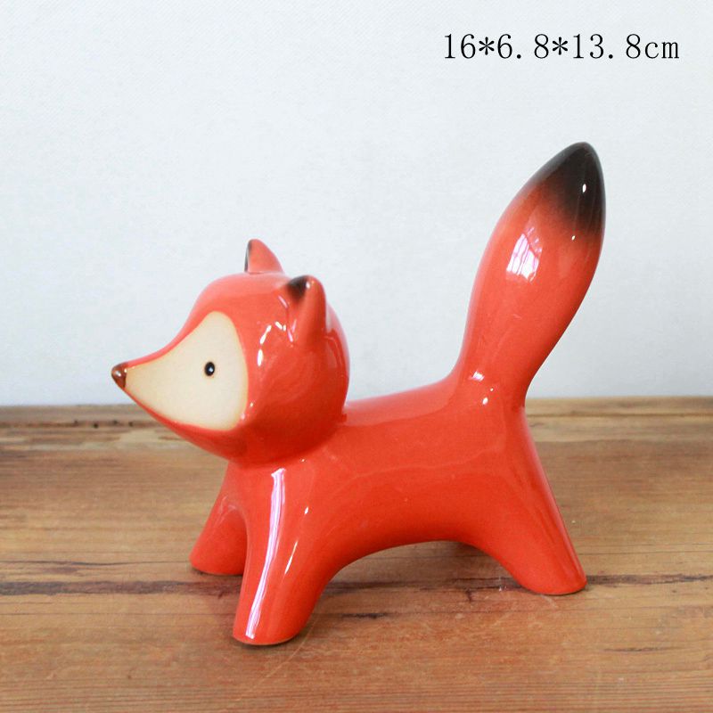 Wholesale ceramic fox crafts