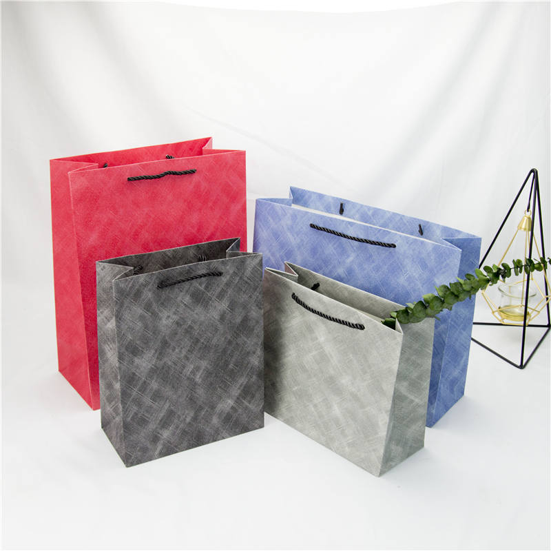 Color sólido grande simple bolsa de regalo de Navidad Nordic Business ins estilo cumpleaños caja de regalo bolso bolsa de papel