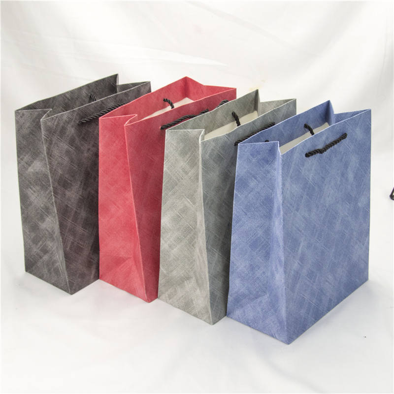 Color sólido grande simple bolsa de regalo de Navidad Nordic Business ins estilo cumpleaños caja de regalo bolso bolsa de papel