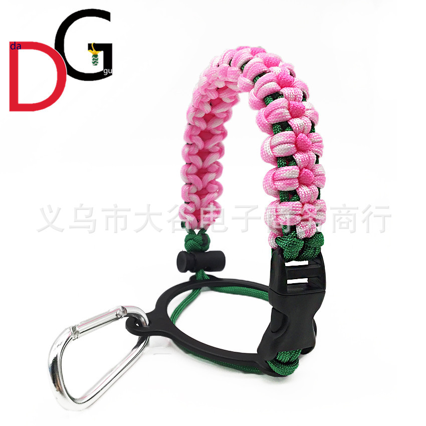 Amazon Venta caliente paraguas cuerda taza mango hidro frasco taza cuerda manejar cuerda todo tipo de cuerda en forma de flor