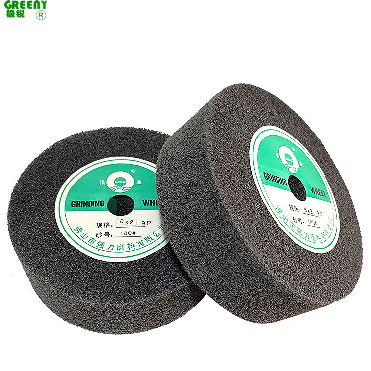 尼龙轮150*50mm金属不锈钢铝合金抛光打磨研磨纤维抛光轮6*2寸