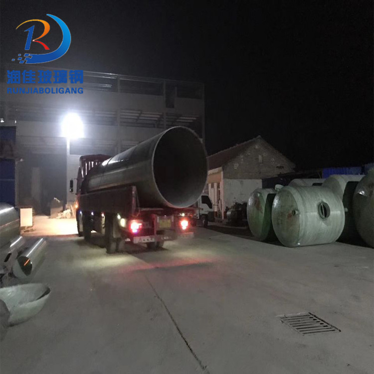 地面上小型水电站压力水玻璃钢管道，发电厂玻璃钢管道