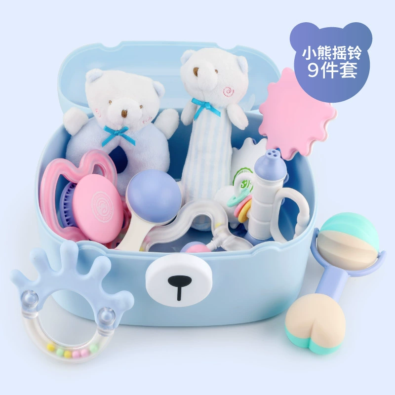 Children's grabber, beanbag, gift box, set for new born, toy, teether, South Korea