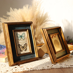 American Retro Small Photo Frame, Desk Horizontal and Vertical Creative 7-inch 6-inch 10-inch Photo Frame for Photos, Picture Frame and Mounting, Wholesale