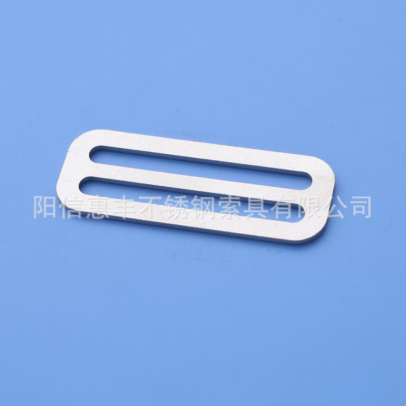 日子扣 穿编织带日字扣 不锈钢弧形皮带扣 内径38三档皮带扣箱包