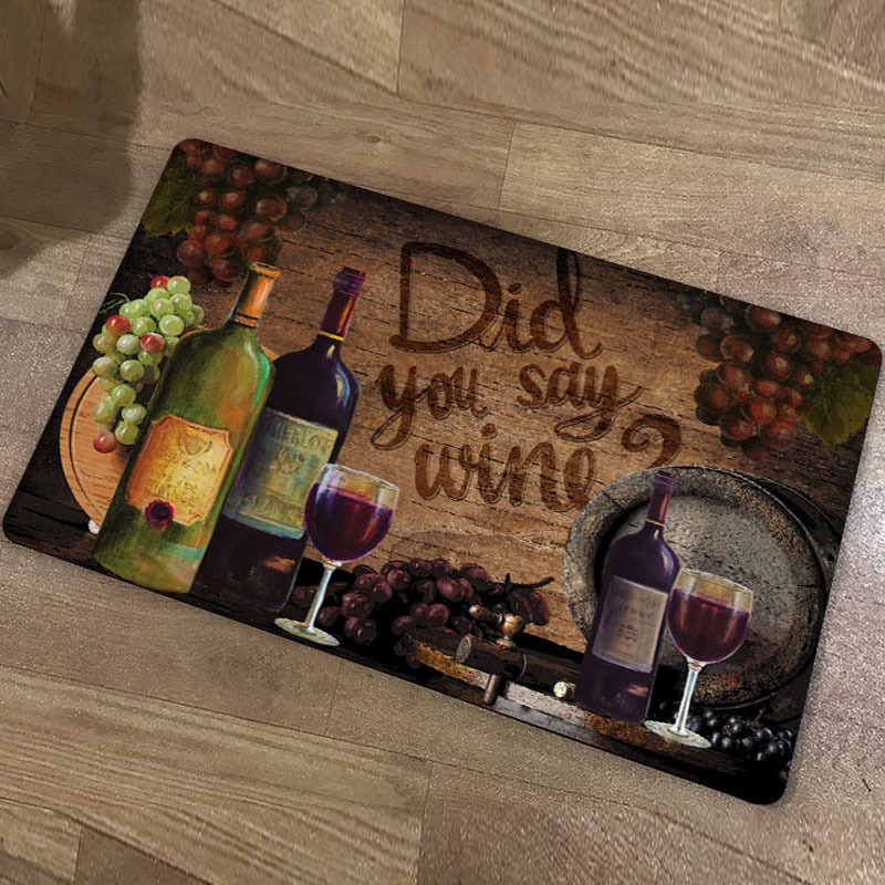 Factory Direct Sales Modern European Style Oil-Proof Kitchen Floor Mats Household Long Waterproof Anti-Slip Mats Foot Mats Can Be Customized