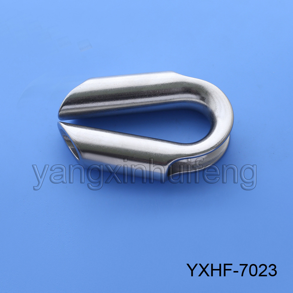 不锈钢螺丝套环 钢丝绳套环 不锈钢鸡心环管式套环穿尼龙绳子