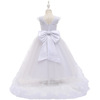 Children's long skirt, small princess costume, evening dress, European style, suitable for teen, Birthday gift
