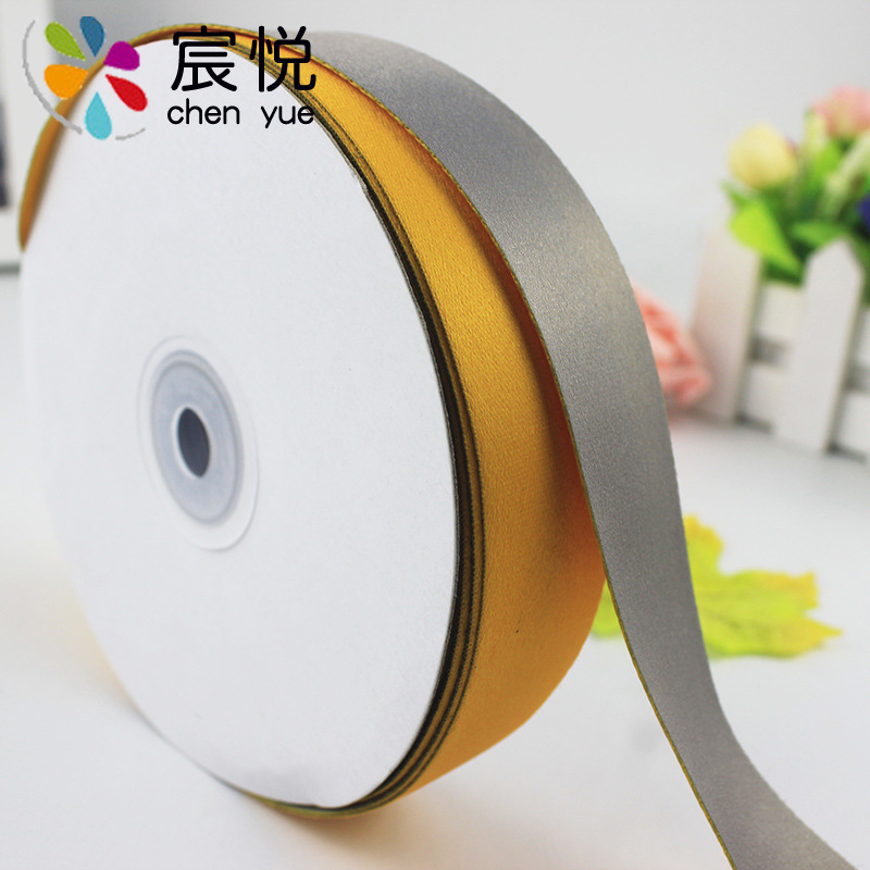 厂家制作2cm双面热转印双色手提挂绳织带 正反双色印刷织带