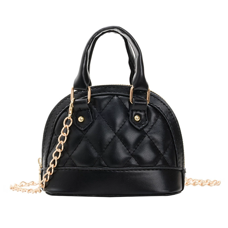Small shoulder bag with diamond pattern, one-shoulder bag, small bag, chain bag