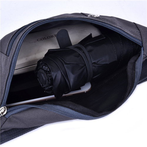 Manufacturer wholesale Oxford cloth men's and women's waist bags, large-capacity cashier bags, multi-functional sports waist bags, cross-body chest bags