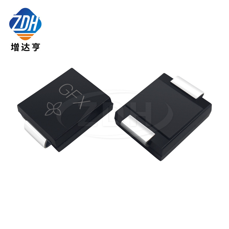 贴片TVS管 SMCJ48CA DO-214AB 丝印GFX 48V双向 瞬态抑制二极管