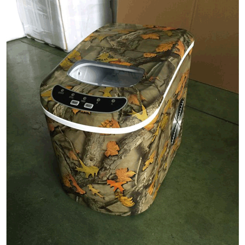 车载冰箱表面迷彩图案水贴纸喷漆加工 水转印技术加工处理