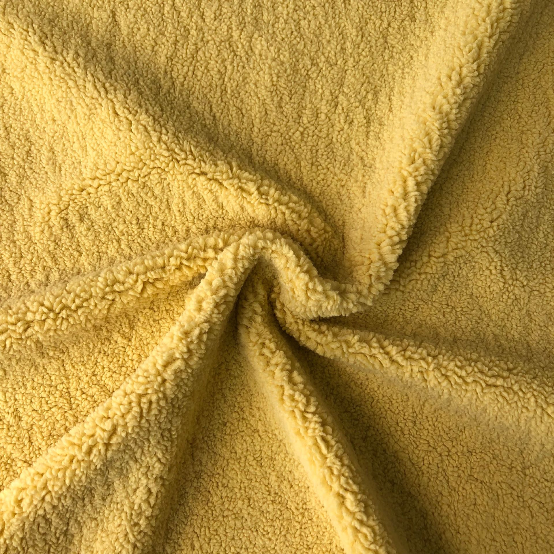 Cachemira espilla de trigo espesa partículas imitación de cordero imitación de lana rollo juguete de moda estendida tela de juguete