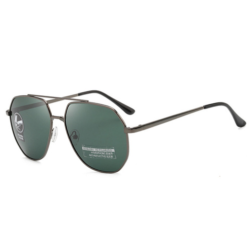 2024 New Model Metal Double Bridge Men's Color-Change Polarized Driving Sunglasses 2001 High Definition Sunglasses