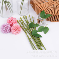 緑の葉の針金のシミュレーションの花の竿の花の枝のdiyは生け花の竿の単一の花束の花の竿の材料の卸売りを作ります。