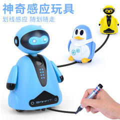 ディザトーン誘導線線とペン車児童玩具とペン恐竜ロボットペンギンの目新しい自動