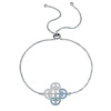 Fashionable adjustable bracelet, micro incrustation