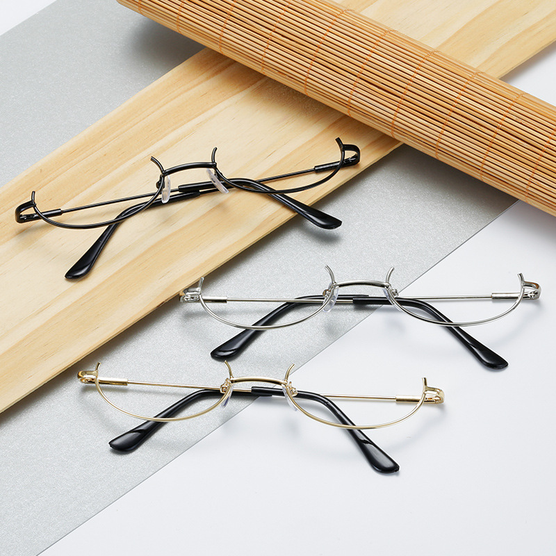 Korean Style Ins Japanese Anime Glasses with Protruding Shape, Lensless Half-Frame Decorative Frames Wholesale Korean Style Ins Japanese Anime Glasses with Protruding Shape, Lensless Half-Frame Decorative Frames Wholesale