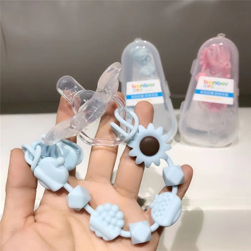 Bainbao infant and toddler cartoon pacifier with anti-lost pacifier chain baby comfort pacifier