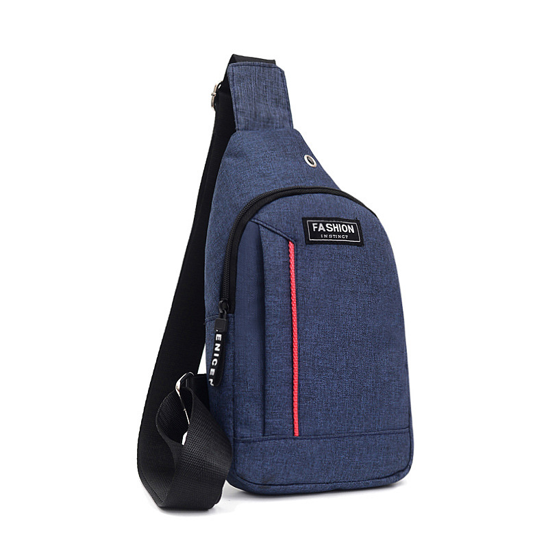 Bolso de mensajero para hombre al por mayor bolso de pecho casual de moda bolso de hombro pequeño para hombre mochila de tendencia deportiva resistente al desgaste cabello de una pieza