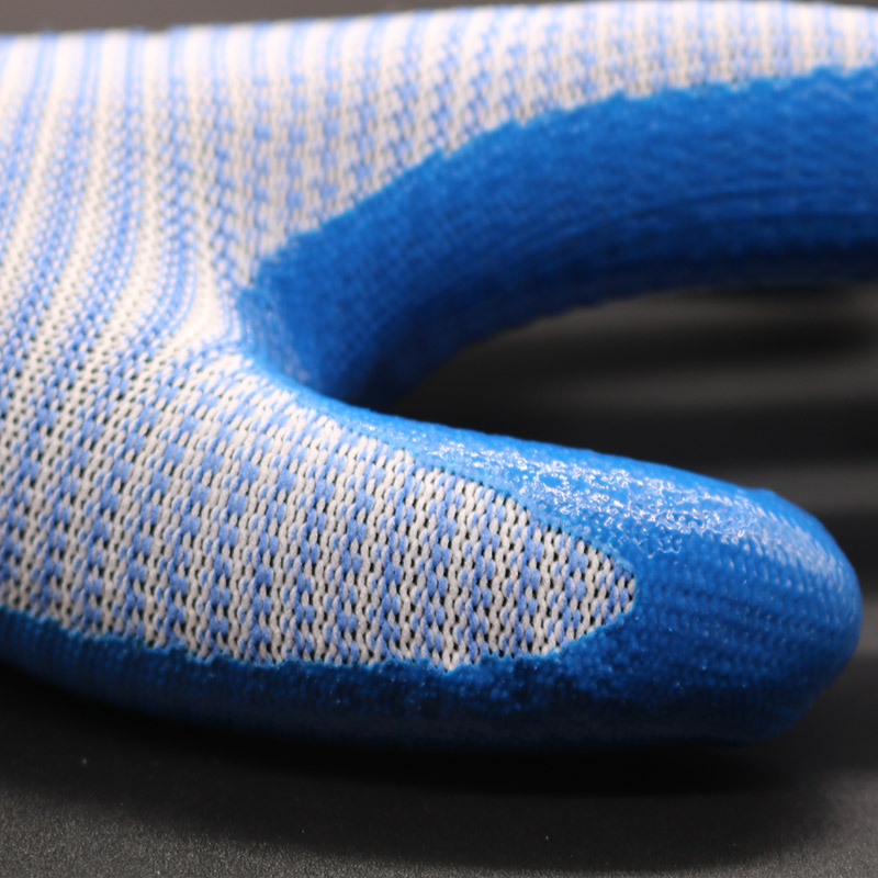 Suministro de fábrica hilo de nitrilo guantes antideslizantes resistentes al desgaste nitrilo sitio de trabajo guantes de trabajo al por mayor