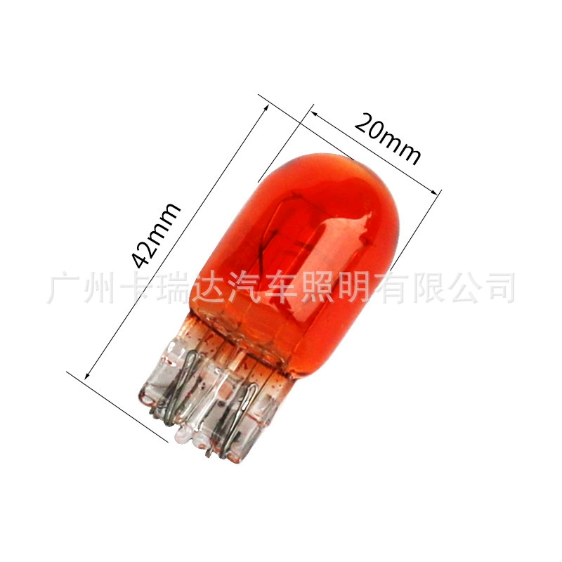 Car bulb halogen lamp T20 1881 1891 W21W car tail light turn signal bulb amber blue