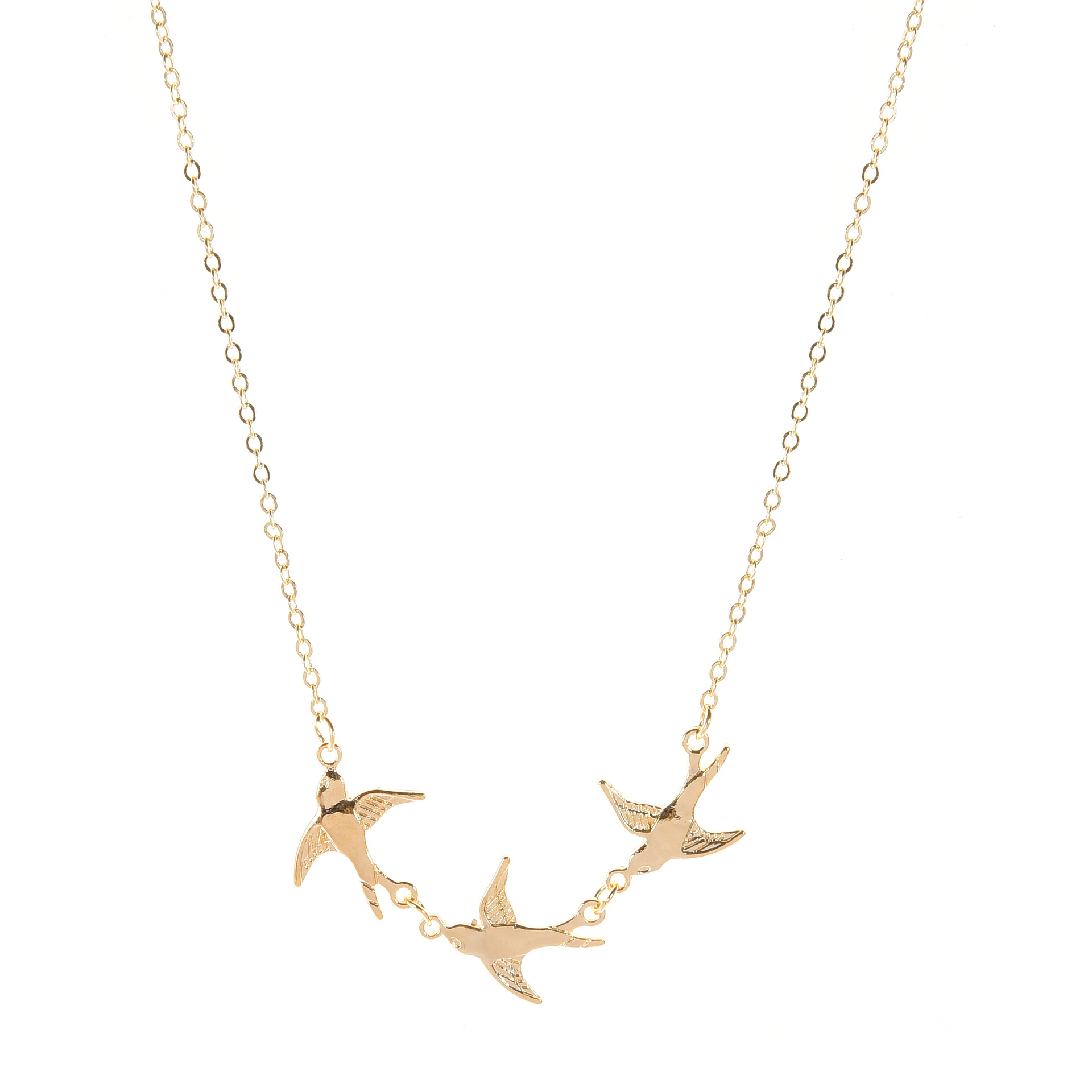 Halskette Mit Schwalben-anhänger Für Damen Elegante Kette_voghion.com