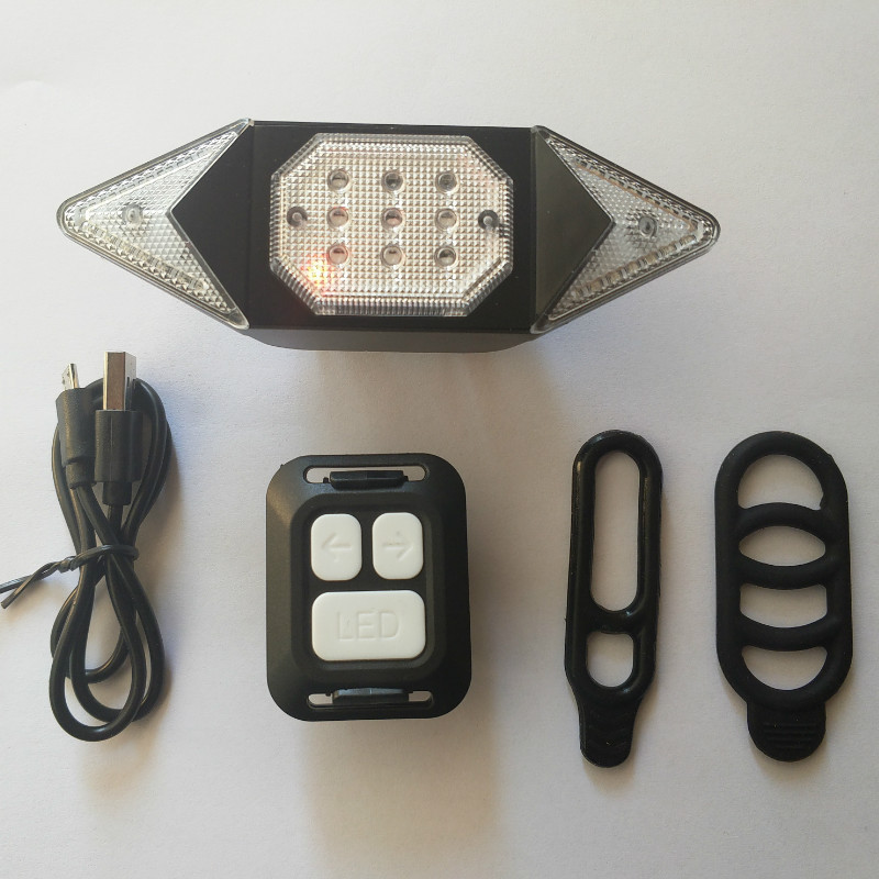 Luz de bicicleta luz trasera inteligente control remoto inalámbrico luz de giro advertencia noche montar equipo accesorios para bicicletas