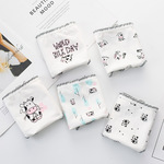 INS风格40支精梳棉奶牛卡通儿童内裤 三角裤棉