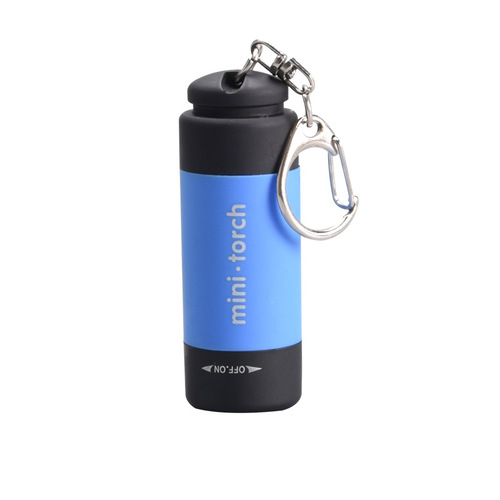 USB rechargeable led multifunctional bright light children's household plastic small flashlight portable mini flashlight