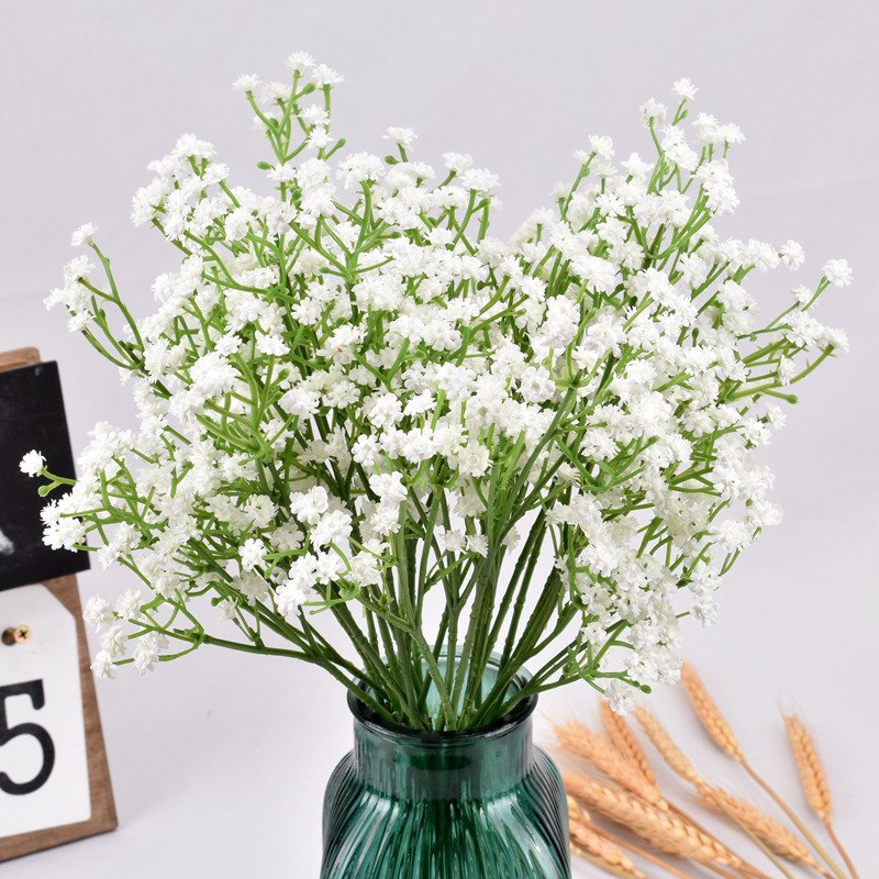 Simulated Gypsophila Wedding Decoration Hand-Held Bouquet Soft Rubber Three-Prong Gypsophila Plastic Simulated Flower Wholesale Simulated Gypsophila Wedding Decoration Hand-Held Bouquet Soft Rubber Three-Prong Gypsophila Plastic Simulated Flower Wholesale