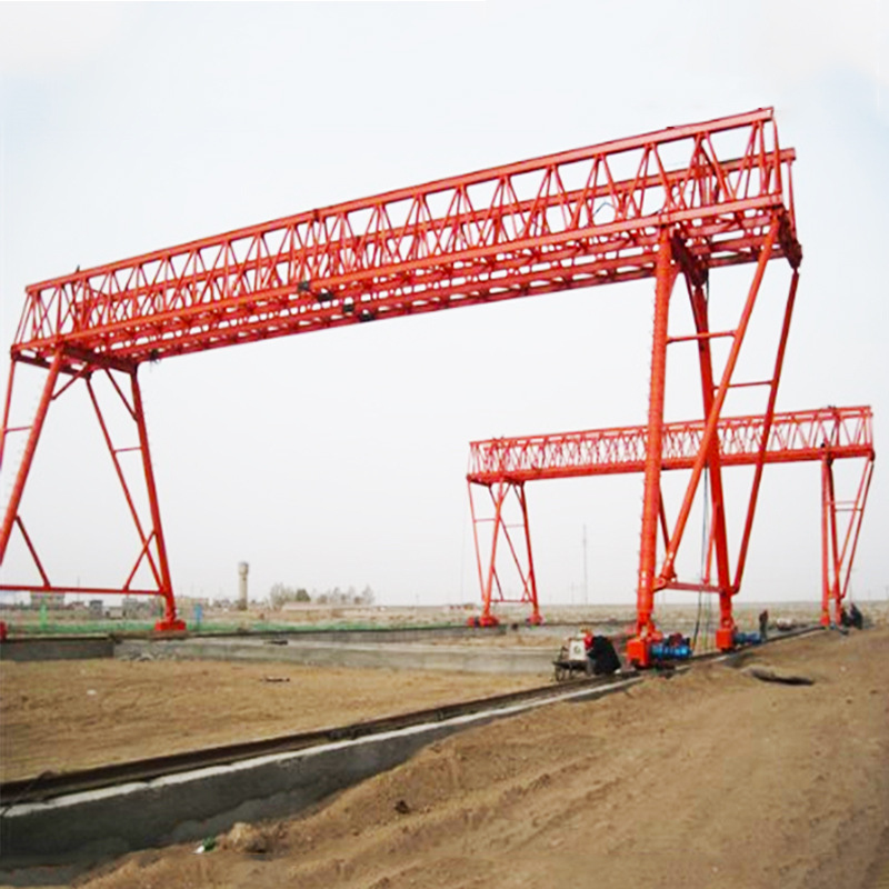 厂家供应龙门架 吊机公路用双主梁吊钩门式起重机 双梁行车 门机