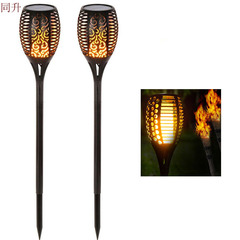 Best-selling cross-border supply flame light Amazon solar light LED outdoor waterproof lawn torch garden light