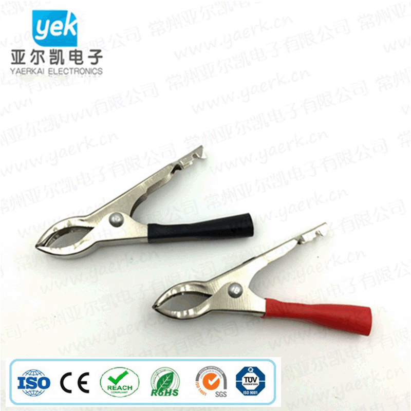 PVC电源测试夹20A电瓶夹 供应压线电瓶夹子 镀锌电瓶30A测试夹