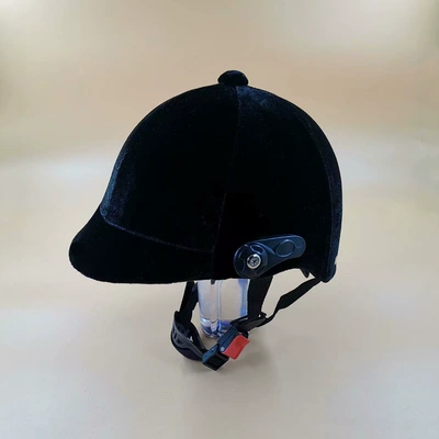Factory wholesale equestrian helmet knight horse hat men's and women's velvet cloth outdoor protection summer helmet four seasons autumn and winter helmet (Motorcycle Safety Supplies) - summer-helmet-without-mirror-top