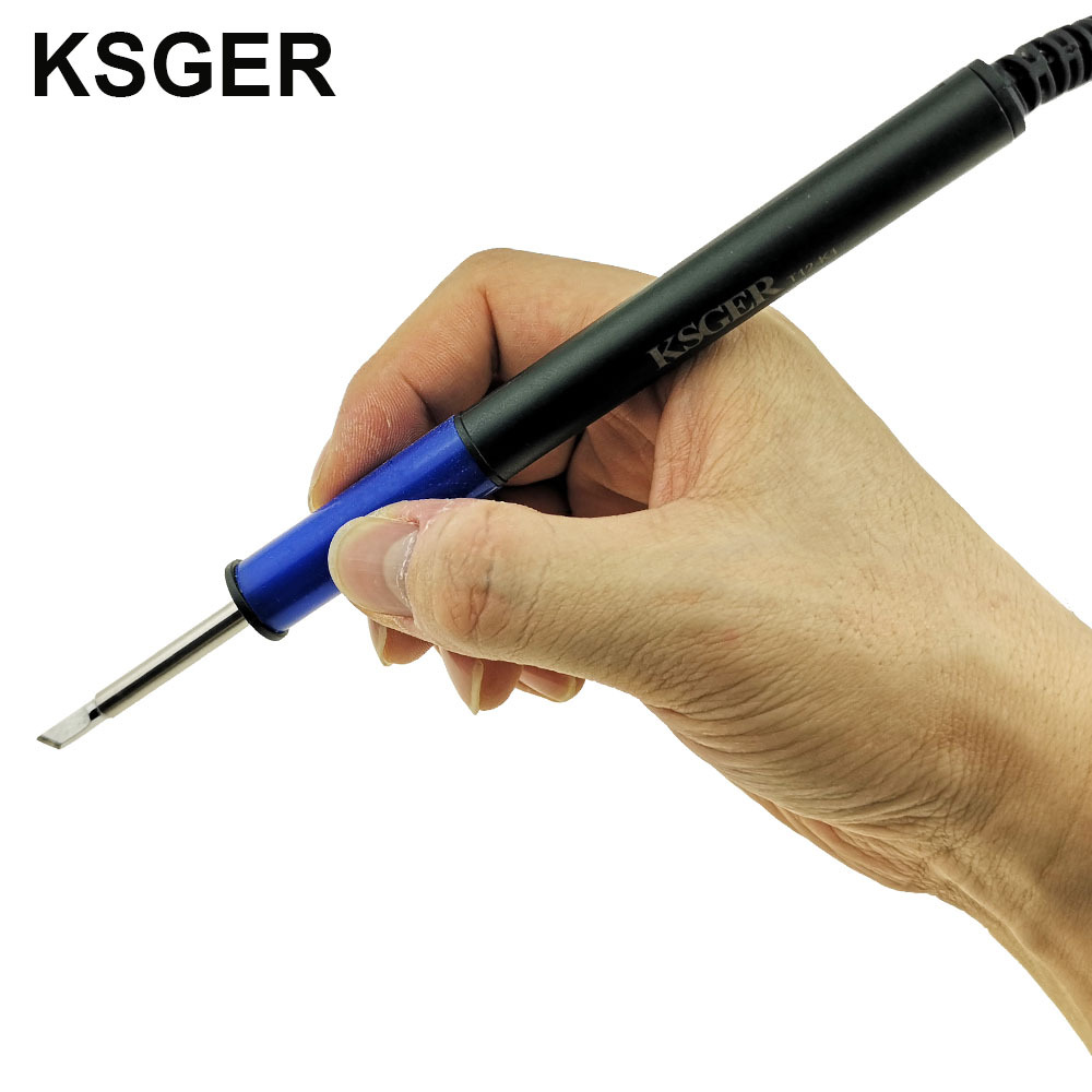 KSGER 2019 STM32 OLED panel de control de temperatura para la estación de soldadura DIY 9501 mango T12 soldador cabeza