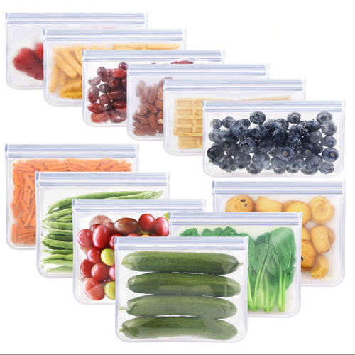 Self-sealing frozen food preservation bags, refrigerator food storage, anti-mixing smell, PEVA food bags