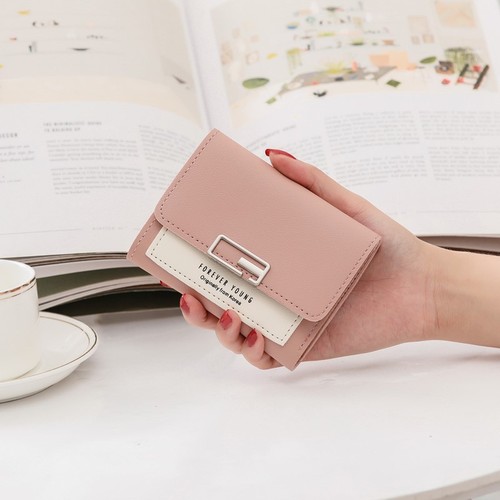 New  Women's Short Han Style Trendy Foldable Personalized Cute Mini Fashion Wallet Coin Purse