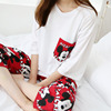 Autumn pijama, trousers, cartoon winter set, long sleeve, plus size